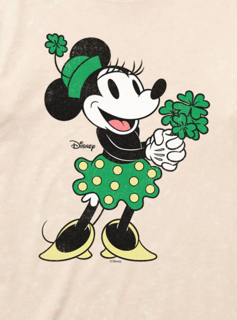 Disney Minnie Mouse St. Patrick's Lucky Dress Mineral Wash T-Shirt