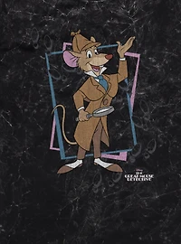 Disney The Great Mouse Detective Basil & Footprints Mineral Wash T-Shirt