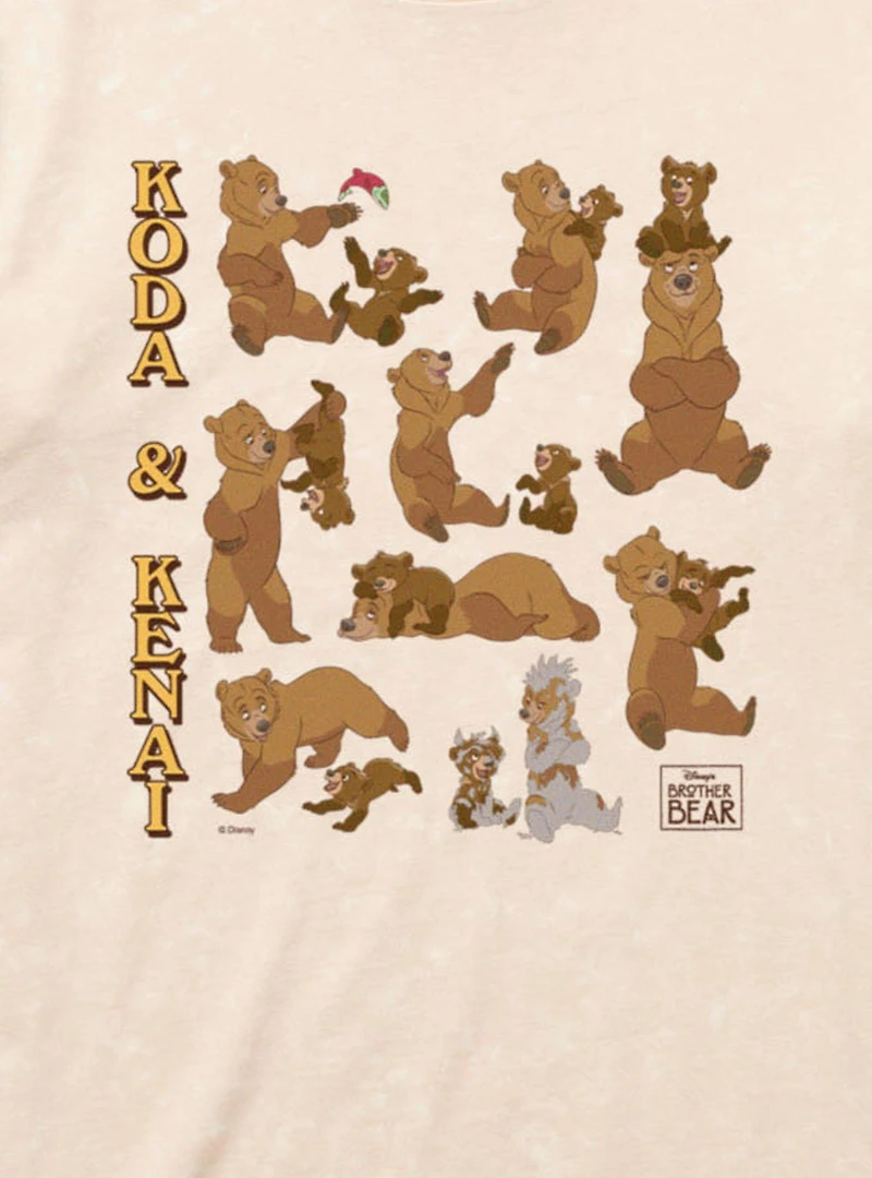 Disney Brother Bear Koda And Kenai Fun Times Mineral Wash T-Shirt