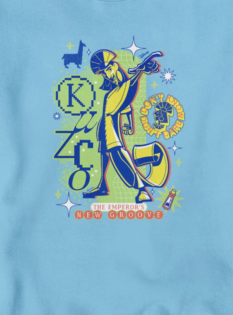 Disney The Emperor's New Groove Disco Kuzco Don't Know Care Sweatshirt