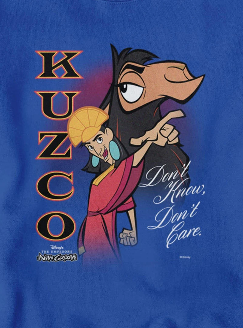 Disney The Emperor's New Groove Kuzco Spirit Don't Know Care Sweatshirt
