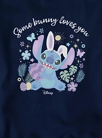 Disney Lilo And Stitch Some Bunny Loves You Easter Sweatshirt
