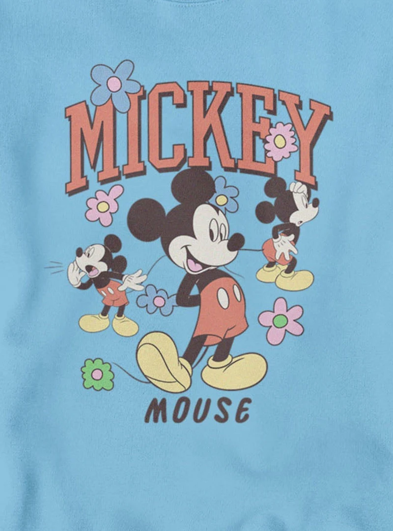 Disney Mickey Mouse Flower Collage Sweatshirt
