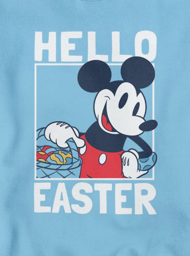 Disney Mickey Mouse Hello Easter Egg Basket Sweatshirt