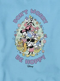 Disney Mickey Mouse And Friends Don't Worry Be Hoppy Easter Sweatshirt