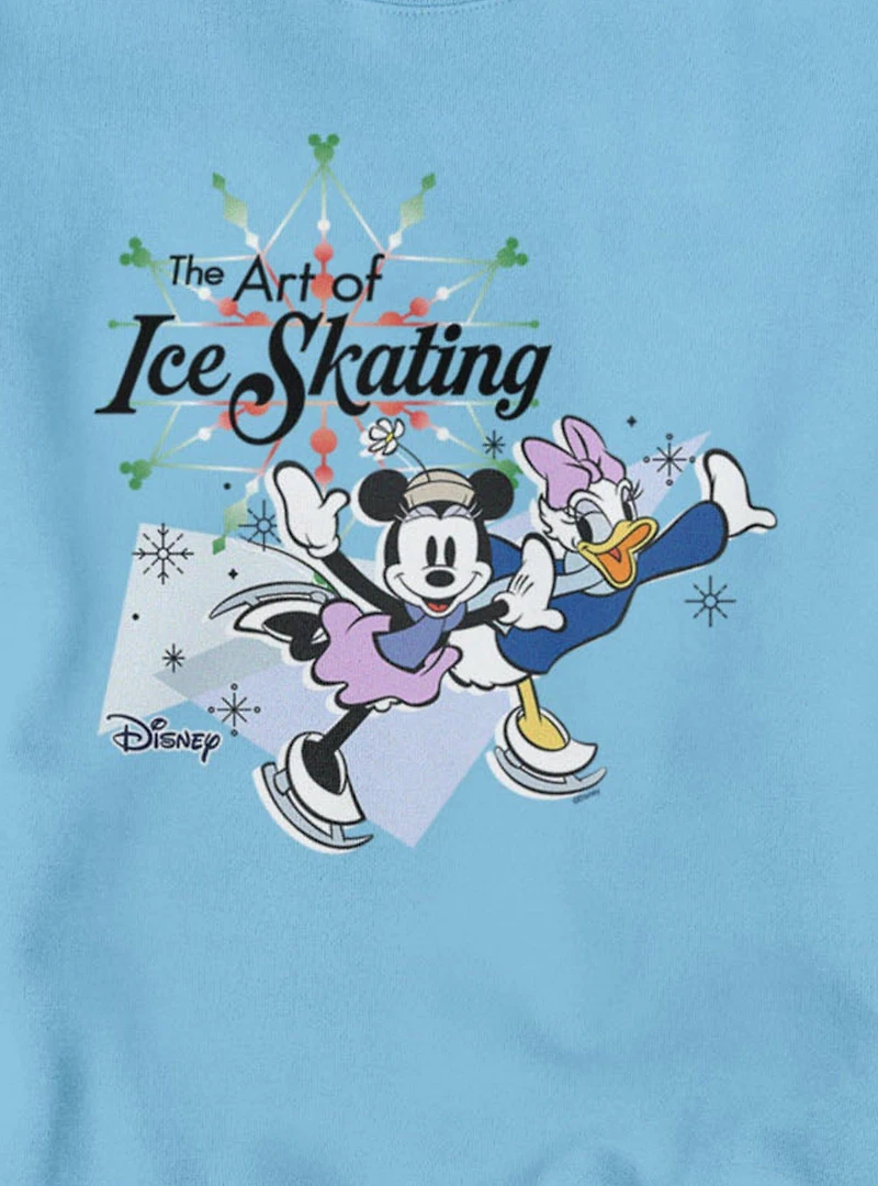 Disney Minnie Mouse And Daisy Duck The Art Of Ice Skating Sweatshirt