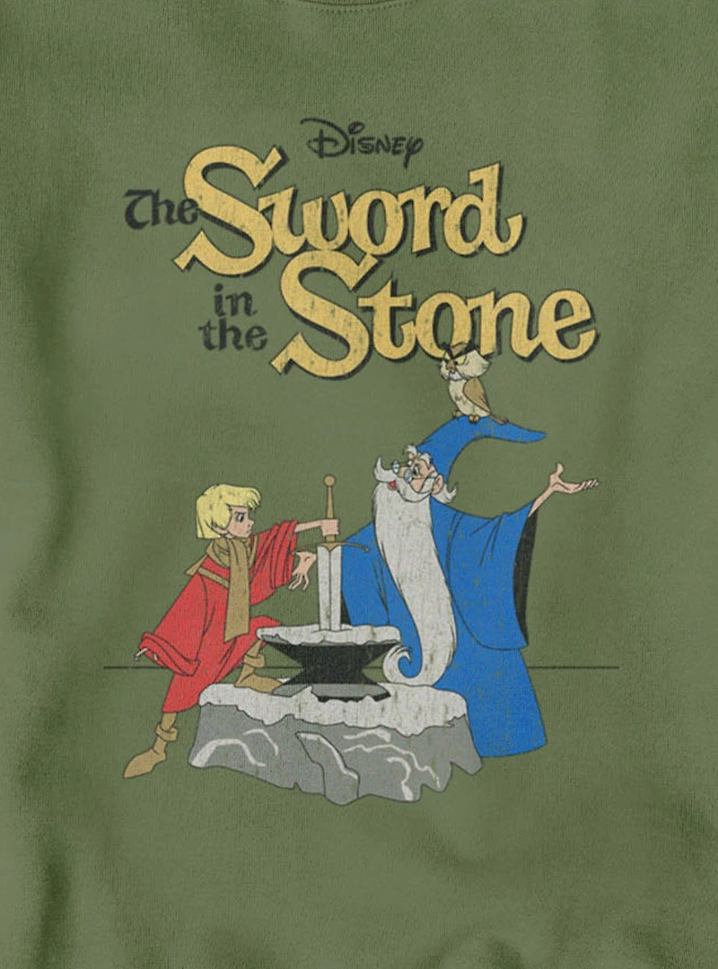 Disney The Sword Stone Poster Arthur And Merlin Sweatshirt