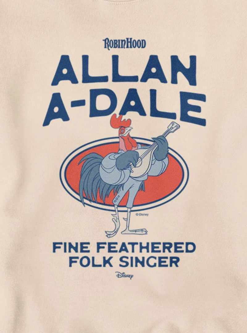 Disney Robin Hood Fine Feathered Allan A-Dale Sweatshirt