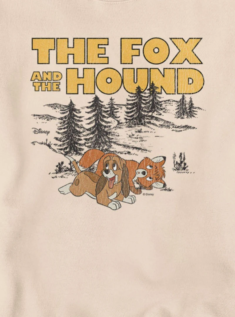 Disney The Fox And Hound Playful Tod Copper Sweatshirt