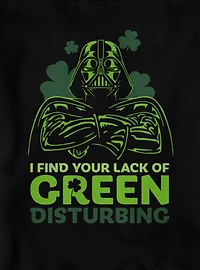 Star Wars Darth Vader St. Patrick's Your Lack Of Green Disturbing Sweatshirt