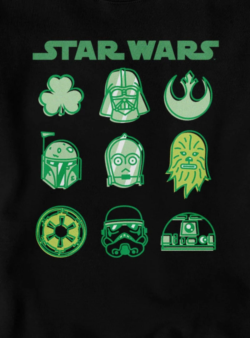 Star Wars St. Patrick's Lucky Character Icons Sweatshirt