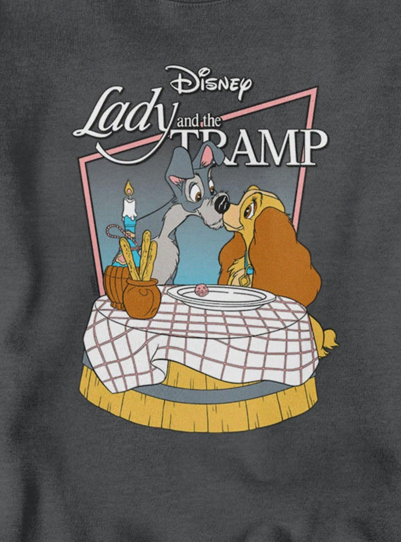 Disney Lady And The Tramp Dinner Kiss Sweatshirt