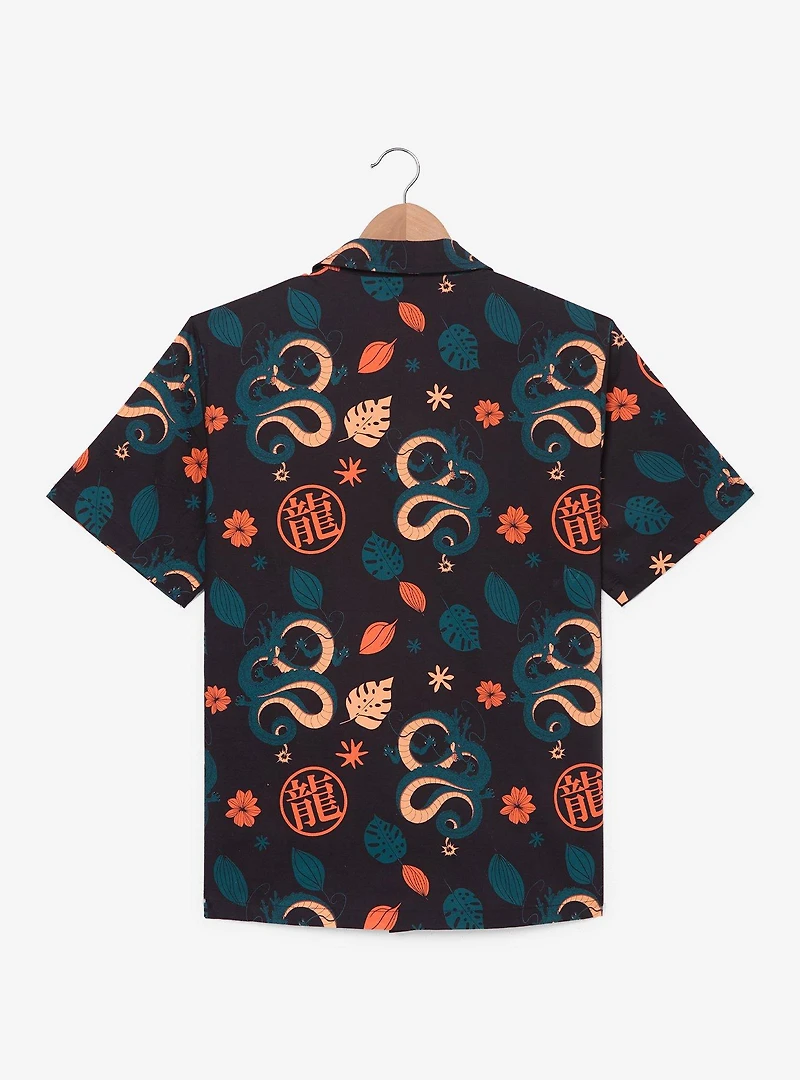 Dragon Ball Z Shenron Tropical Over Print Woven Button-Up - BoxLunch Exclusive