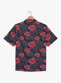 Naruto Shippuden Akatsuki Clouds Tropical Woven Button-Up - BoxLunch Exclusive