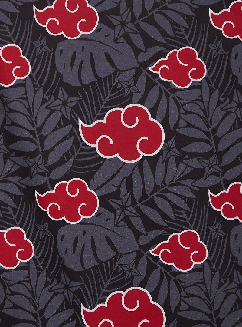Naruto Shippuden Akatsuki Clouds Tropical Woven Button-Up - BoxLunch Exclusive