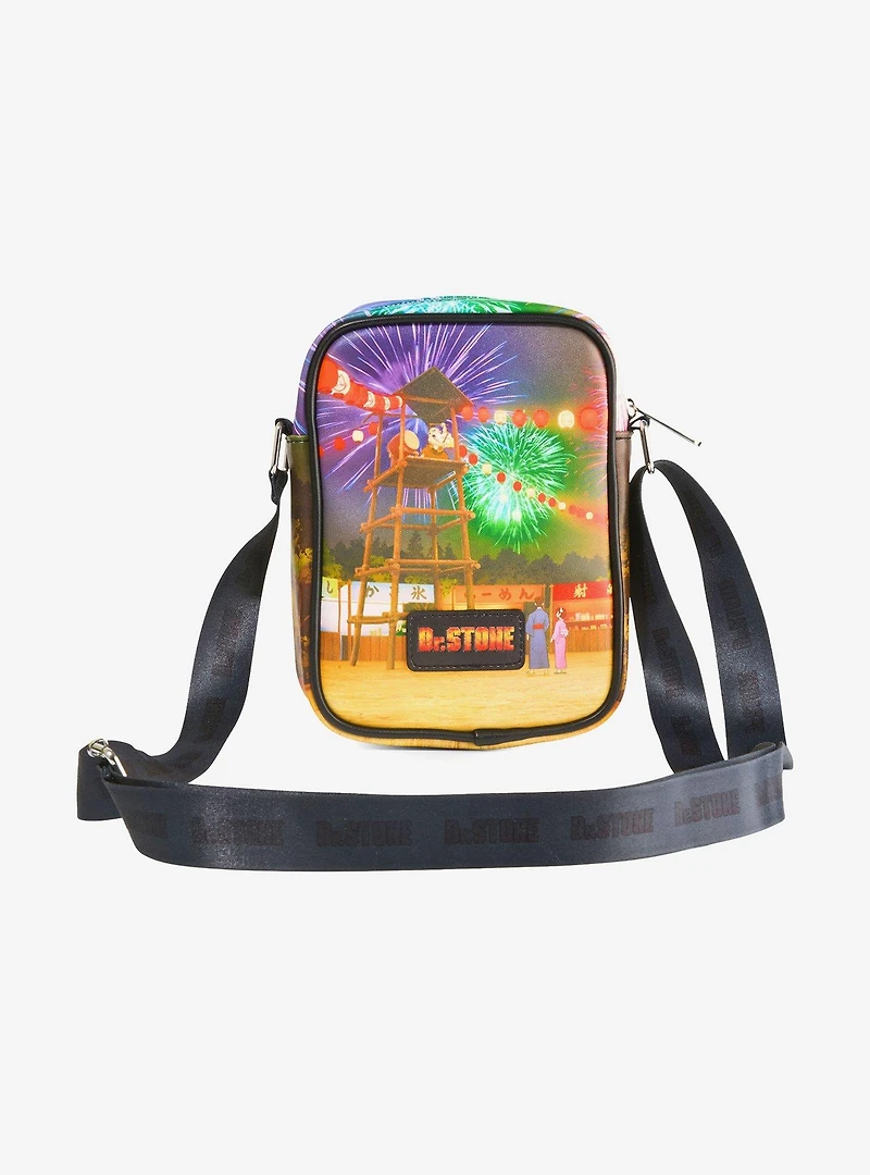 Dr. Stone Character Group Festival & Fireworks Crossbody Bag