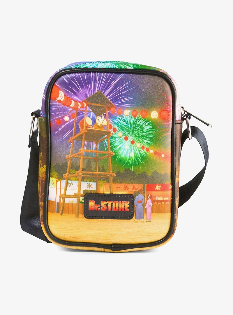 Dr. Stone Character Group Festival & Fireworks Crossbody Bag
