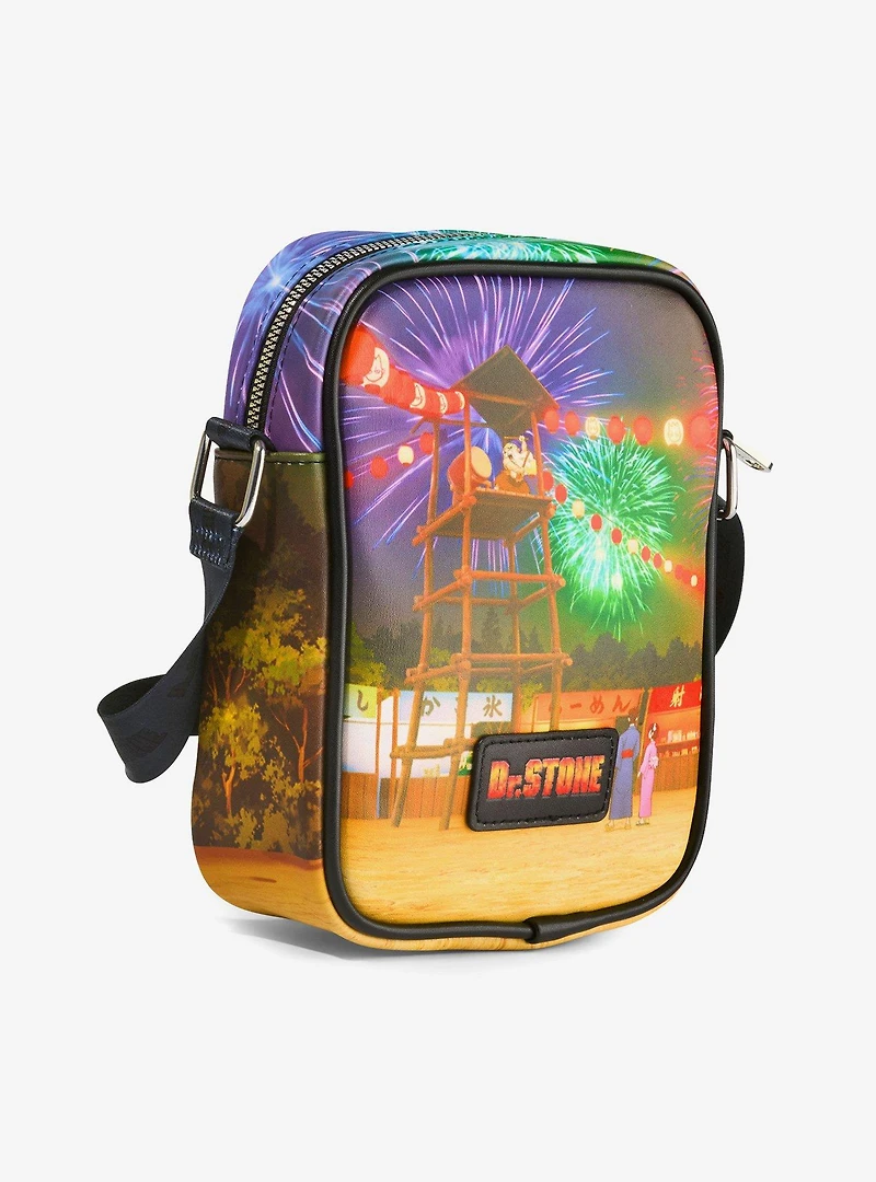 Dr. Stone Character Group Festival & Fireworks Crossbody Bag