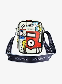 Monopoly In The Game Board Icons Stacked Crossbody Bag