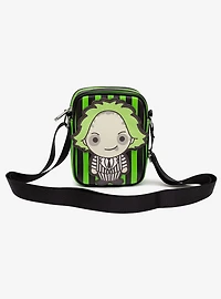 Beetlejuice Chibi Beetlejuice Pose Applique Crossbody Bag