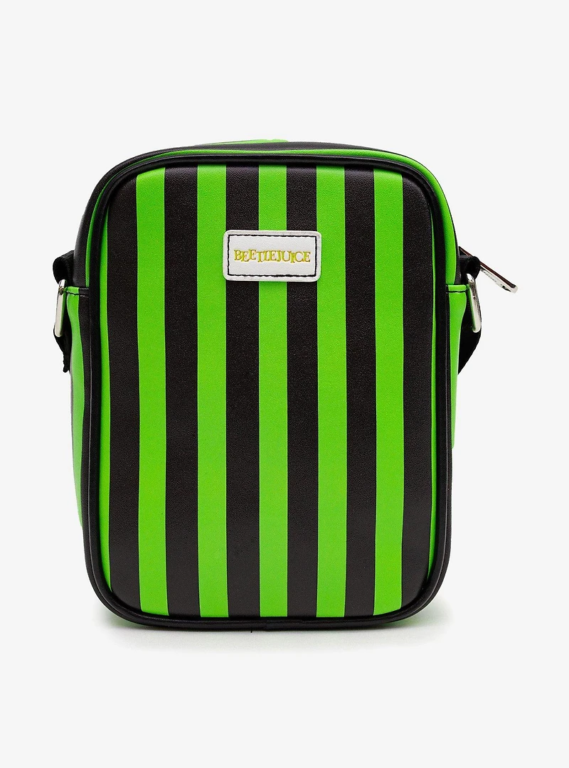 Beetlejuice Chibi Beetlejuice Pose Applique Crossbody Bag