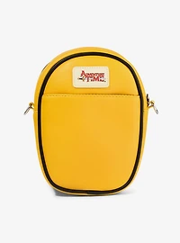 Adventure Time Jake Character Close Up Yellow Crossbody Bag