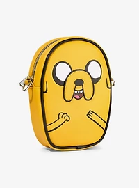 Adventure Time Jake Character Close Up Yellow Crossbody Bag
