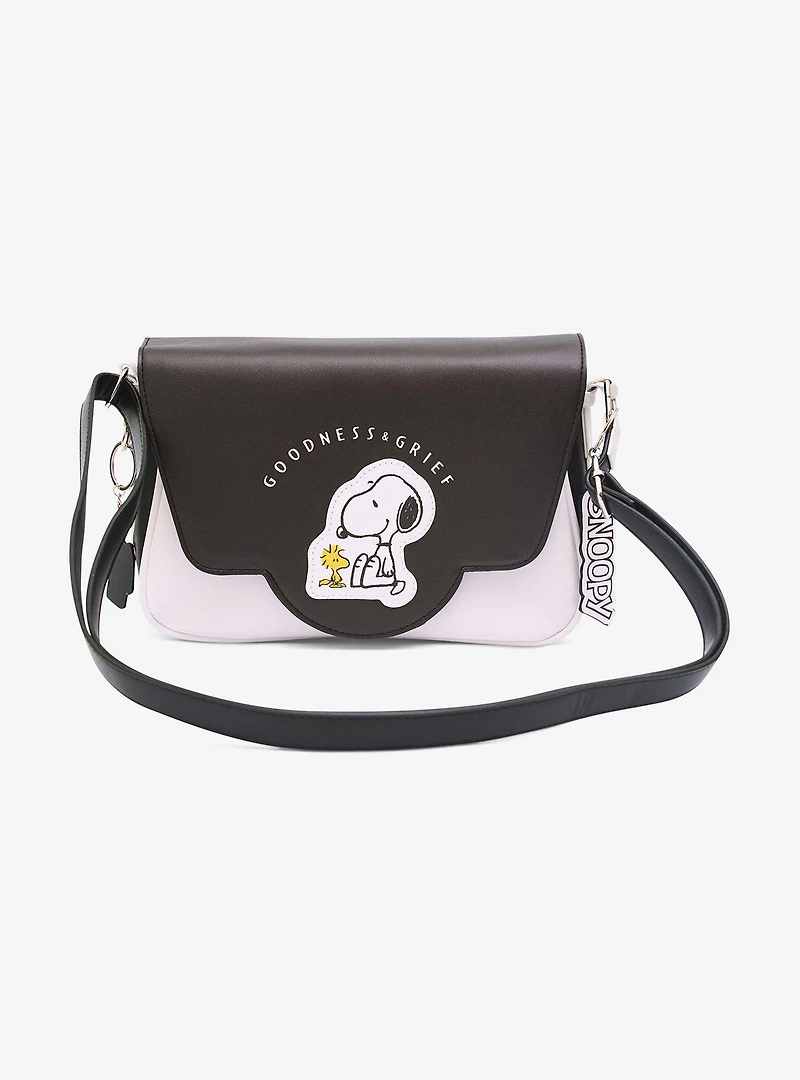 Peanuts Woodstock & Snoopy Goodness & Grief Fold Over Crossbody Bag