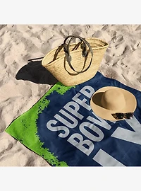 NFL Super Bowl 2026 Seattle Seahawks Champs Barbary Beach Towel