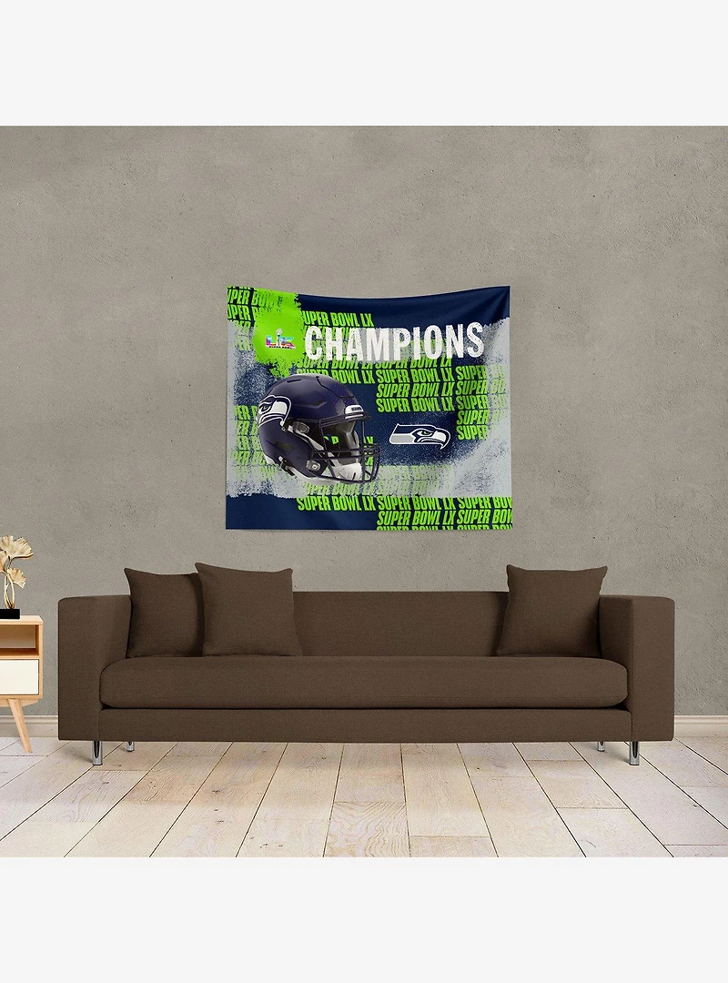 NFL Super Bowl 2026 Seattle Seahawks Champs Lombard Wall Hanging