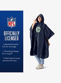 NFL Super Bowl 2026 Seattle Seahawks Champs Pier Team Color Deluxe Poncho