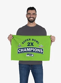 NFL Super Bowl 2026 Seattle Seahawks Multi Champs Built Fan Towel