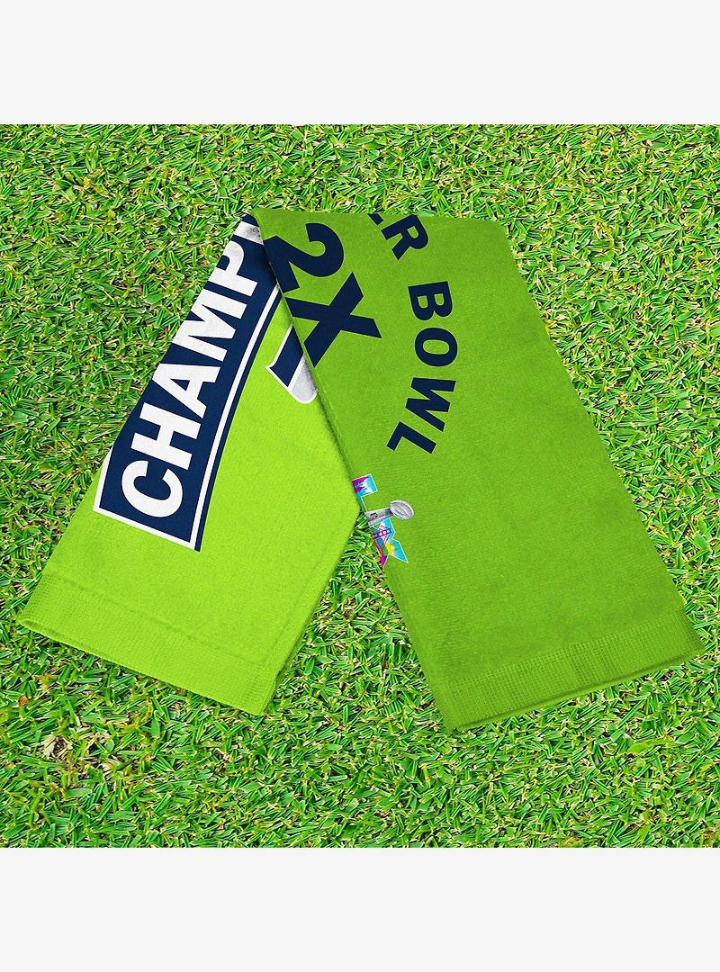 NFL Super Bowl 2026 Seattle Seahawks Multi Champs Built Fan Towel