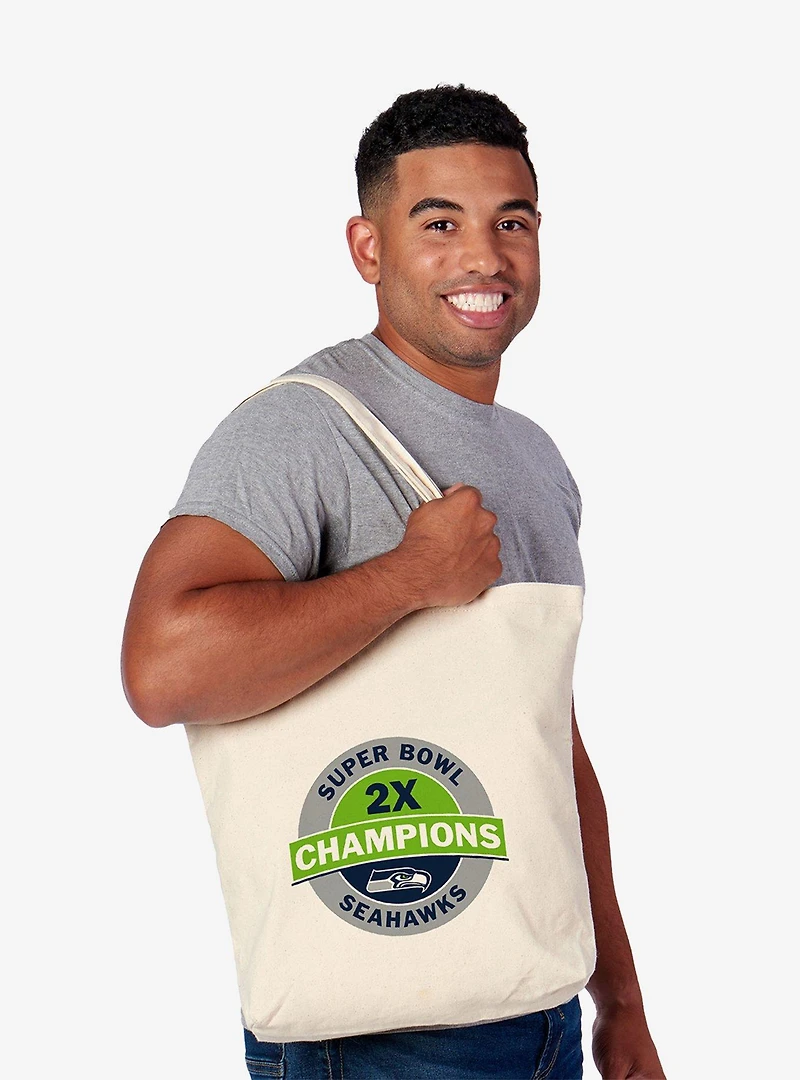 NFL Super Bowl 2026 Seattle Seahawks Multi Champs Gate Tote Bag