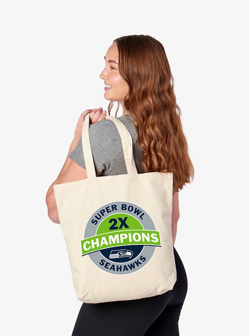NFL Super Bowl 2026 Seattle Seahawks Multi Champs Gate Tote Bag