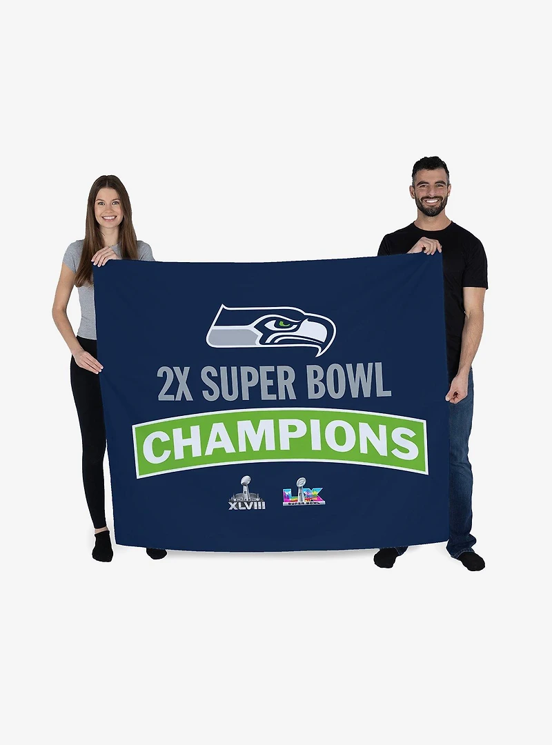 NFL Super Bowl 2026 Seattle Seahawks Multi Champs Grind Wall Hanging
