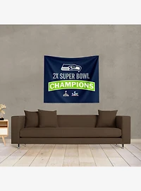 NFL Super Bowl 2026 Seattle Seahawks Multi Champs Grind Wall Hanging