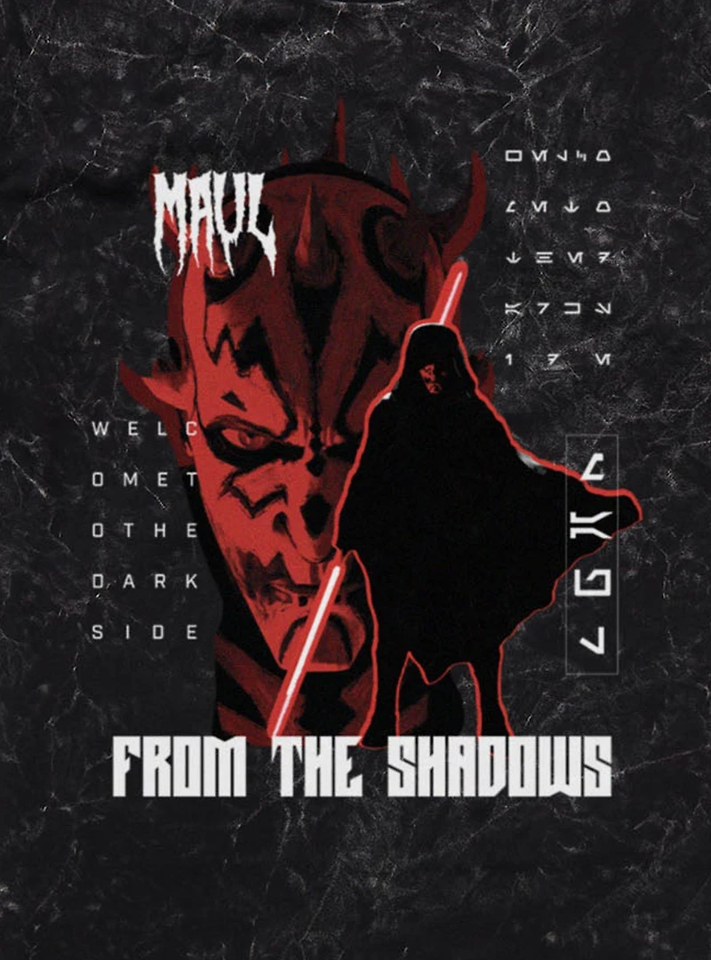 Star Wars: Maul Shadow Lord From The Shadows Welcome Mineral Wash T-Shirt Box Lunch Exclusive