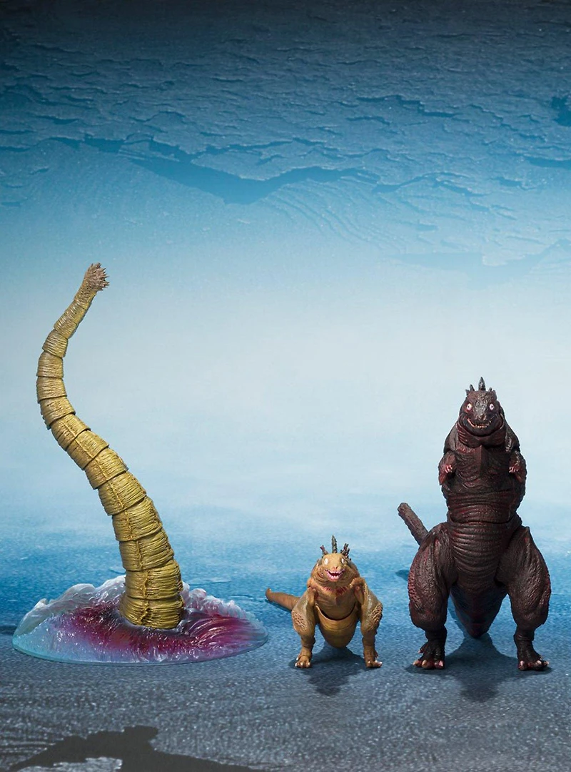 Bandai Namco Shin Godzilla S.H.MonsterArts Godzilla 2nd Form & 3rd Form & Giant Unidentified Creature Action Figure Set