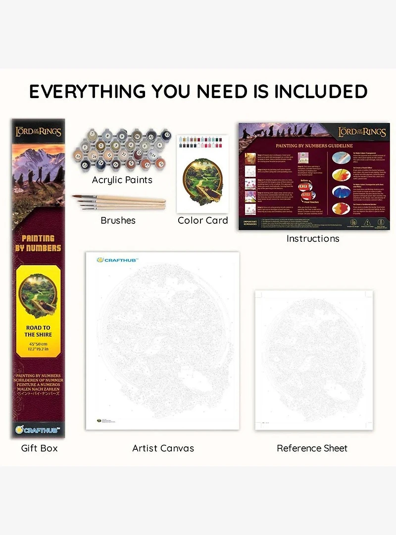 The Lord of the Rings Road To The Shire Paint By Numbers Kit