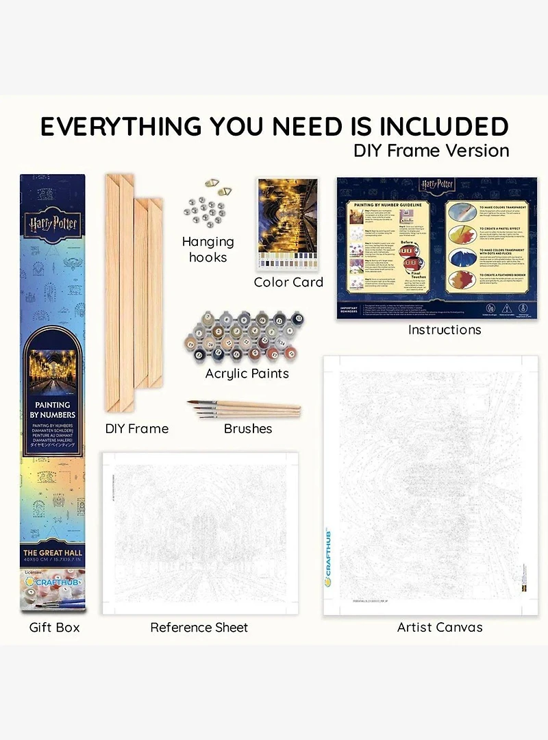 Harry Potter Great Hall Paint By Numbers Kit