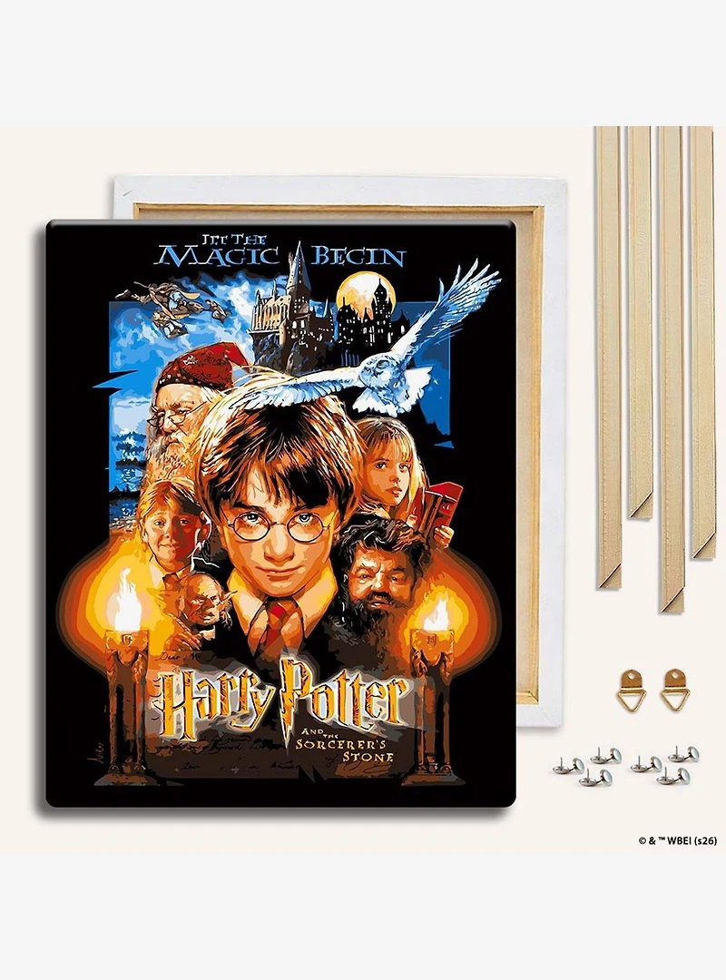Harry Potter and the Sorcerer's Stone Film Poster Paint By Numbers Kit
