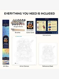Harry Potter and the Sorcerer's Stone Film Poster Paint By Numbers Kit