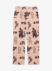 Godzilla Characters Grid Allover Print Sleep Pants - BoxLunch Exclusive