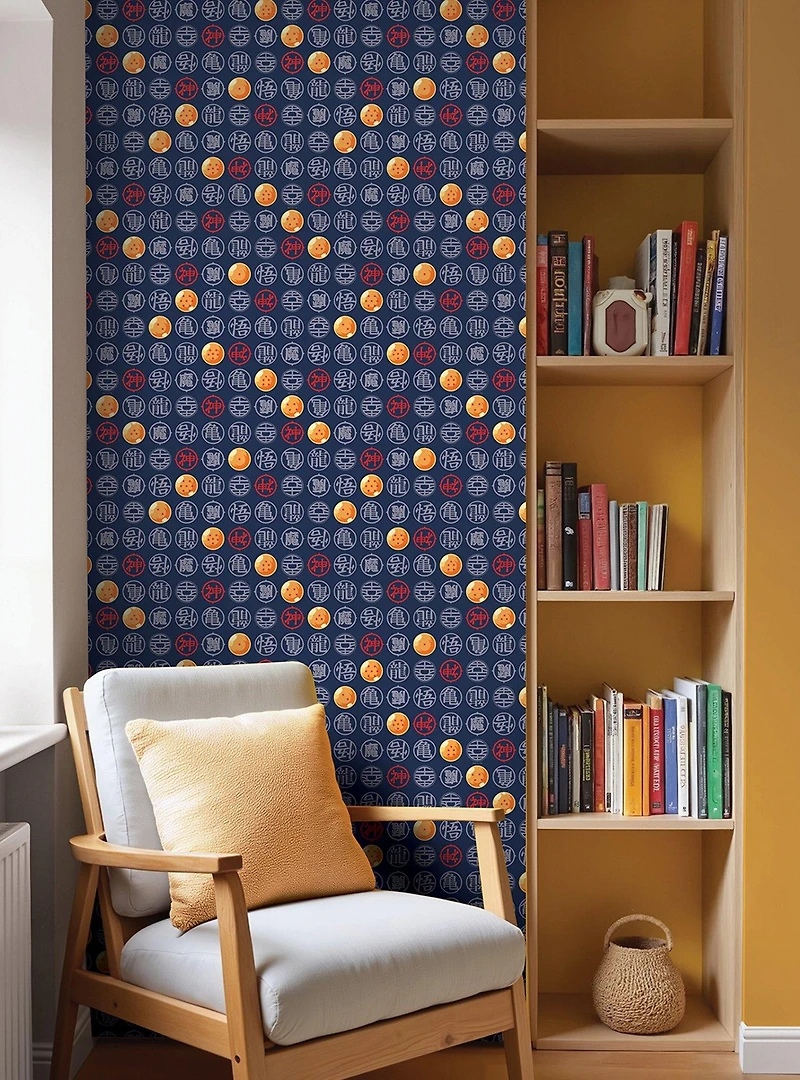 Dragon Ball Z Symbols Blue Wallpaper