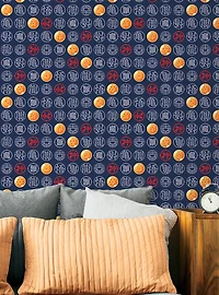 Dragon Ball Z Symbols Blue Wallpaper