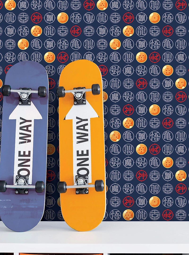 Dragon Ball Z Symbols Blue Wallpaper