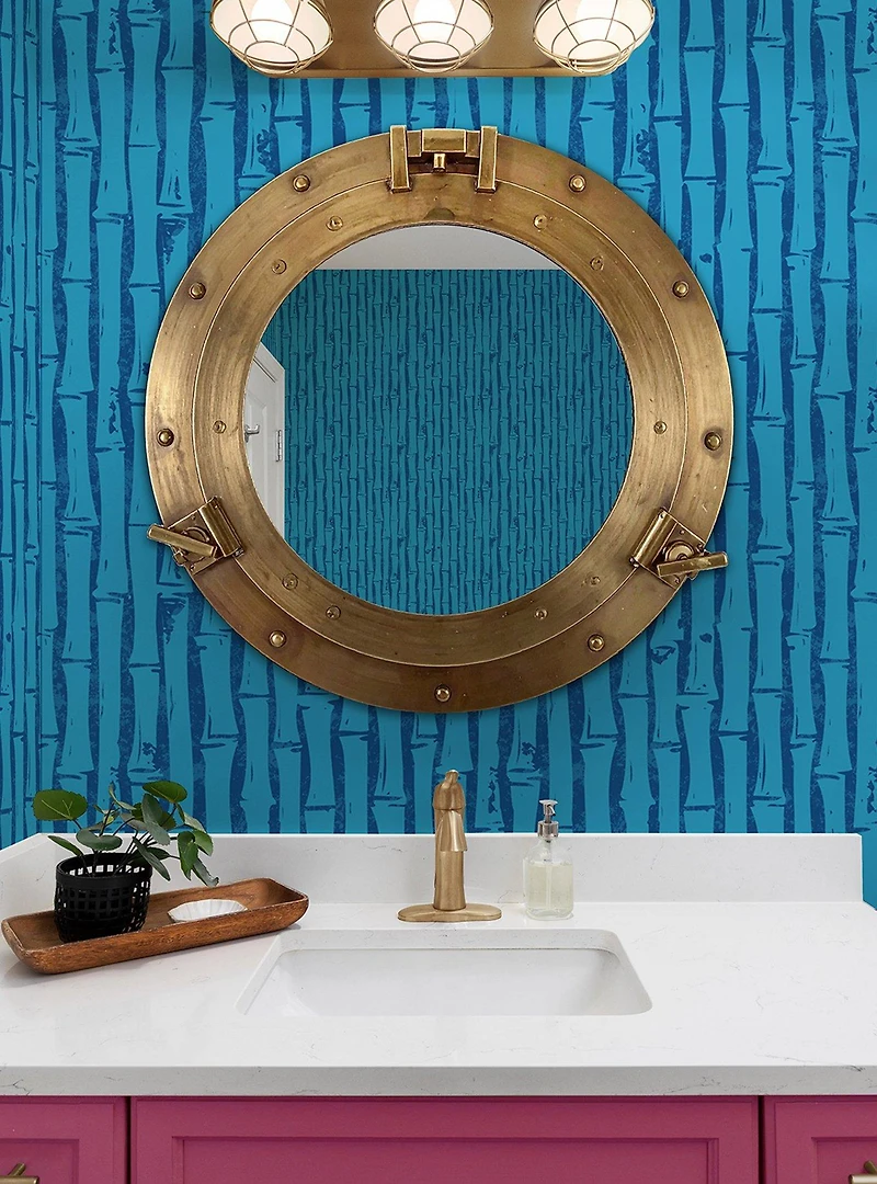 SpongeBob SquarePants Bamboo Blue Wallpaper