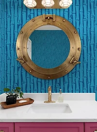 SpongeBob SquarePants Bamboo Blue Wallpaper