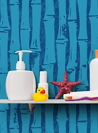 SpongeBob SquarePants Bamboo Blue Wallpaper